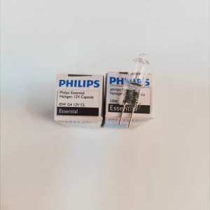 Ampoules de projecteur de microscope de perles de tungstène d'halogène de source lumineuse de perles de Philips 12V10W G4